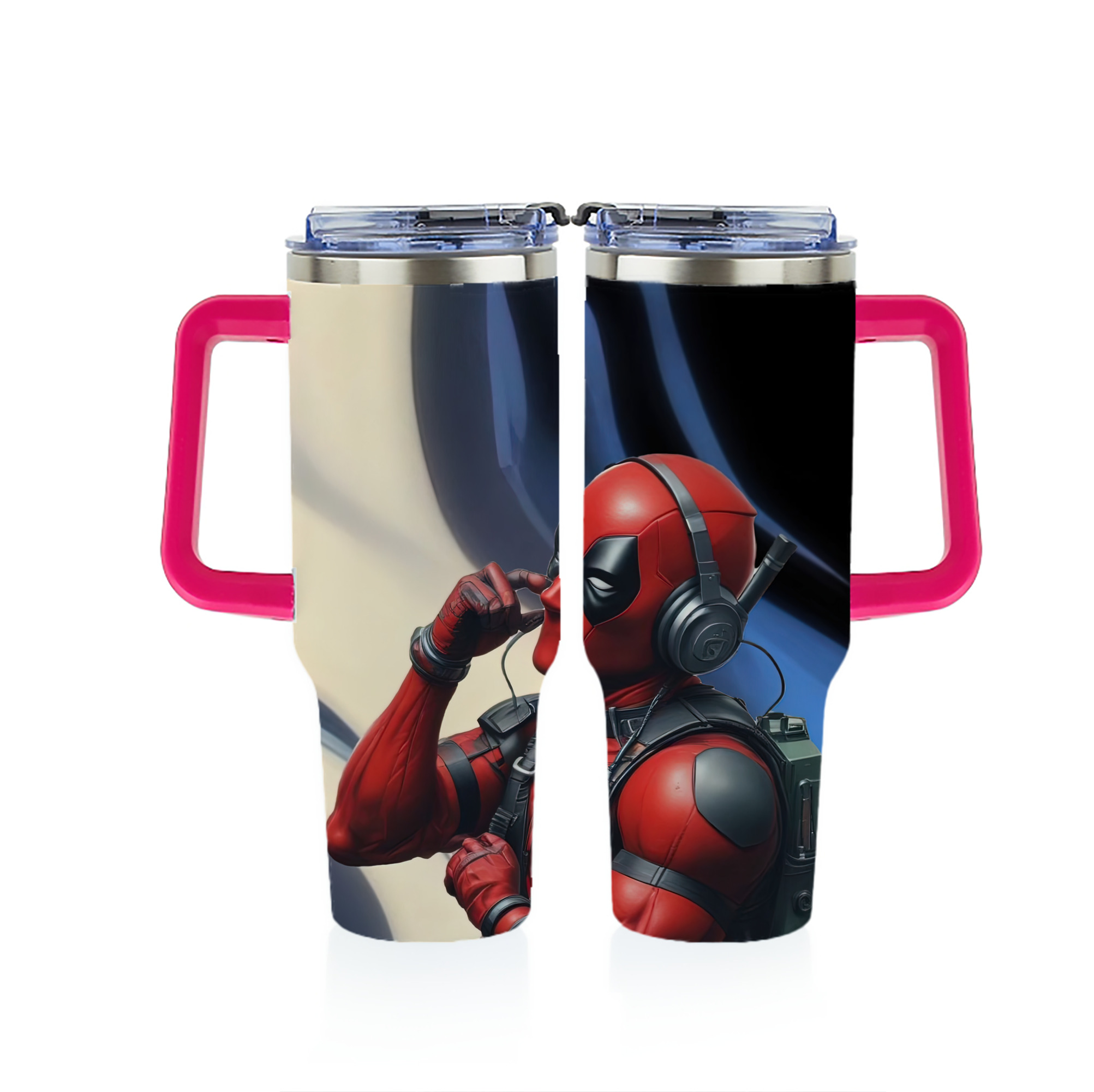 （画像用） Deadpool デッドプール 1200ｍLフルプリント車用タンブラー